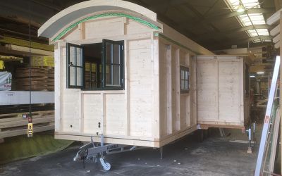 Tiny Haus während der Bauphase